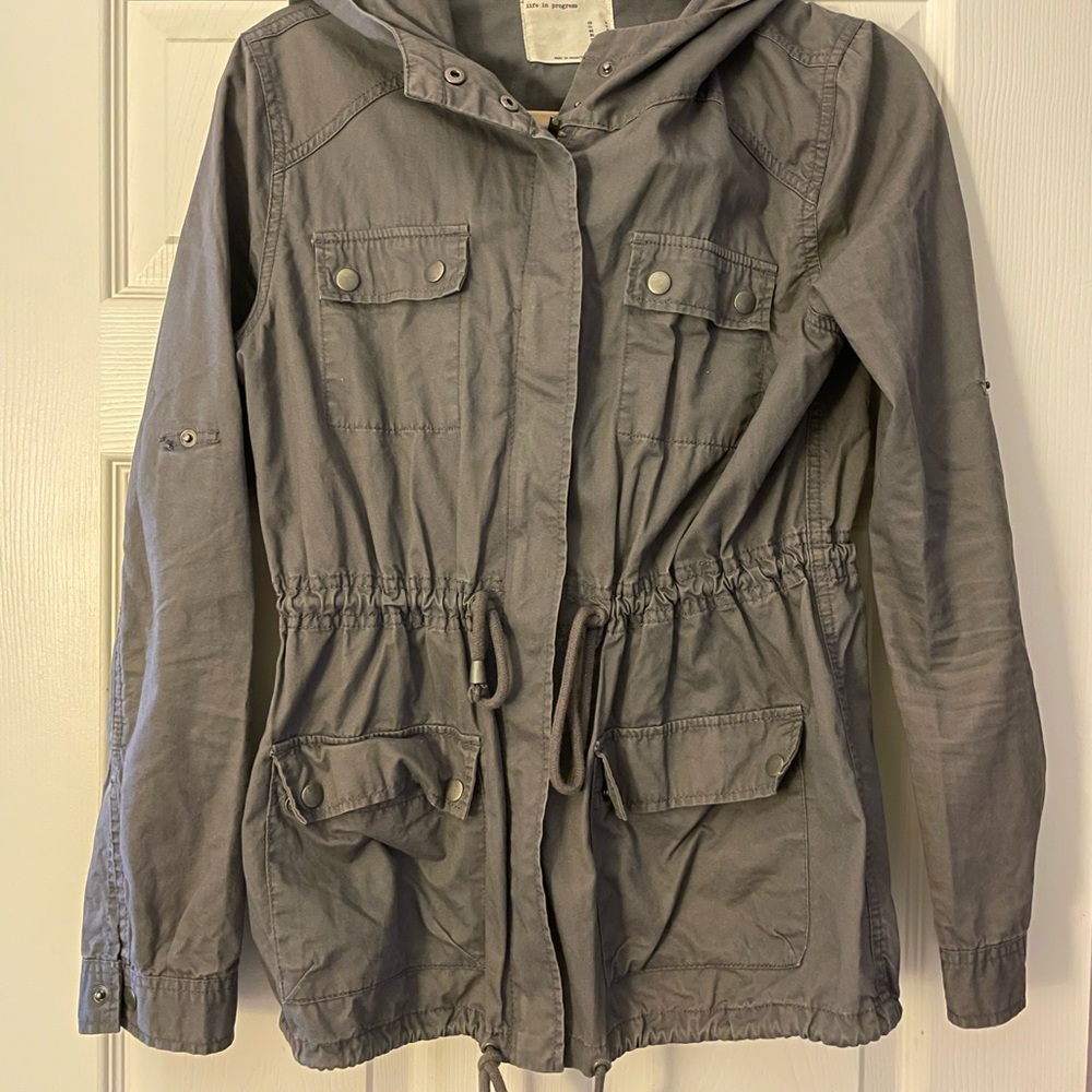 Forever 21 Grey Army Jacket - Medium